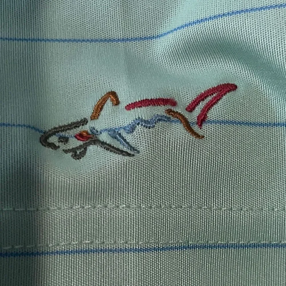 Greg Norman ML75 Play Dry Mint Green Golf Polo Shirt Men’s Large - Picture 6 of 6